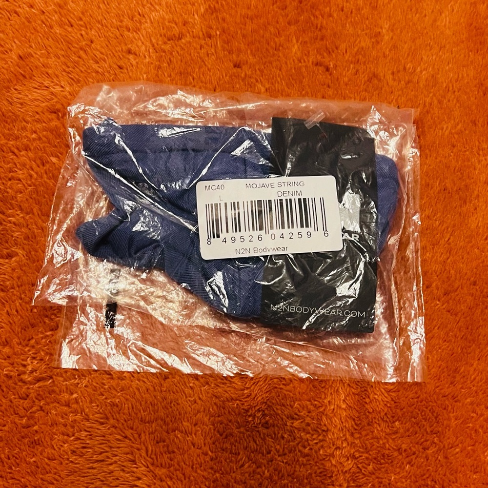 N2N Mojave String Thong Blue L